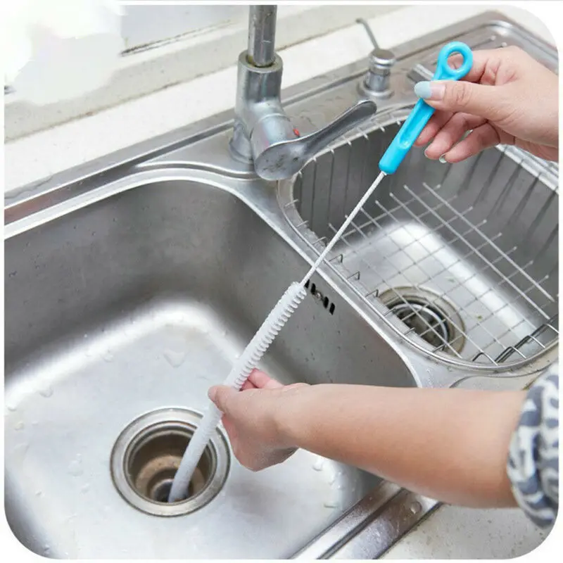 

New Durable Flexible Sink Overflow Drain Unblocker Clean Brush Cleaner Kitchen Tool Utensils