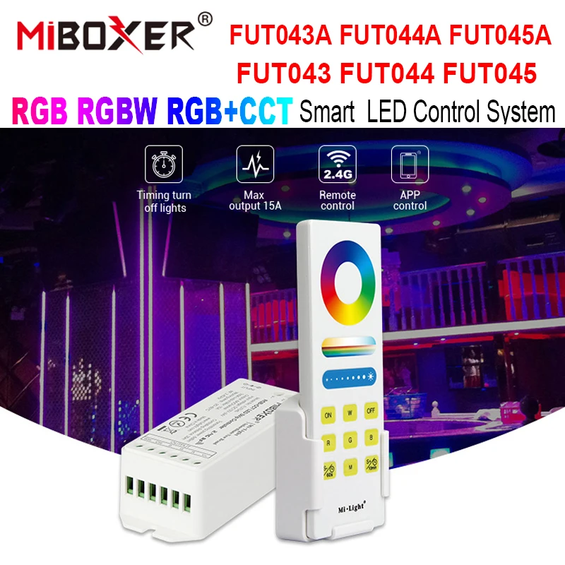 Умная Светодиодная лента Miboxer управление RGB RGBW + CCT FUT043 FUT044 FUT045 FUT043A FUT044A