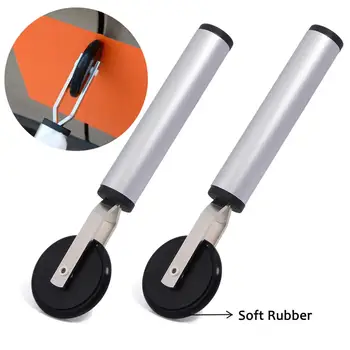 

EHDIS 2pcs Carbon Film Wrapping Rubber Squeegee Vinyl Sticker Decal Install Scroll Wheel Scraper Window Tint Cleaning Car Tools