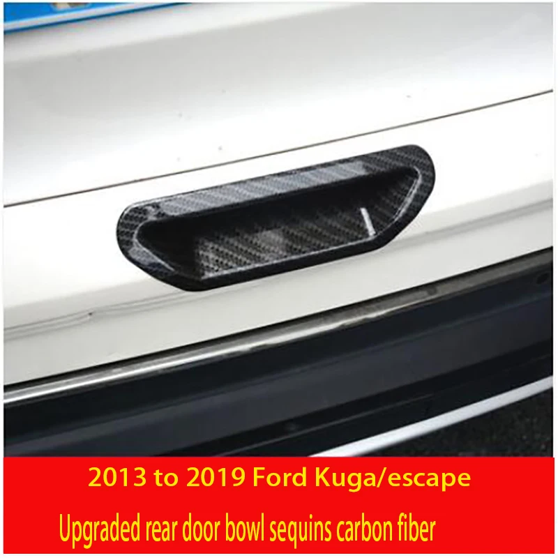 Применение только для 13-19 Ford Kuga Escape задняя дверная чаша задняя коробка ручка стеклоочиститель оконная накладка на заднее ветровое стекло модификация - Цвет: 4