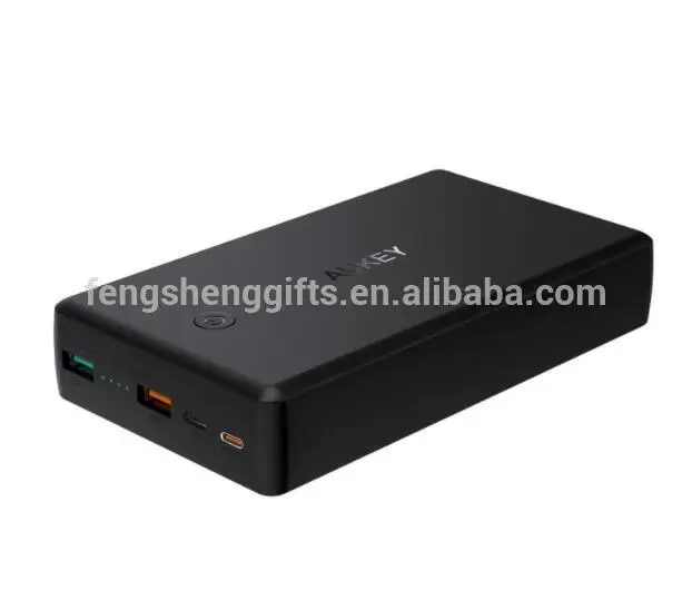

PB-Y7 AUKEY Power Bank 30000mAh Type C 5V/3A Input/Output Mobile Phone Charger With Quick Charge 3.0 Powerbank For Macbook