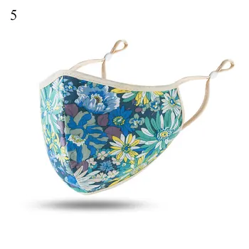 

Flower Face Mask Printed Masks Fabric Adult Protective Dust Mouth Cover Washable Reusable Mouth Mask