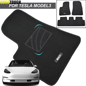 

Car Floor Mat Mats Carpet Custom For Tesla Model 3 2017 2018 2019 2020 LHD Anti-slip Front Rear Liner Pad Waterproof Odorless