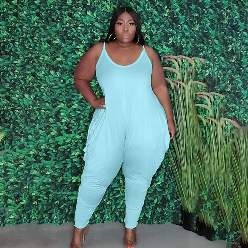 Size Sexy Loose Harem Pants Jumpsuit 