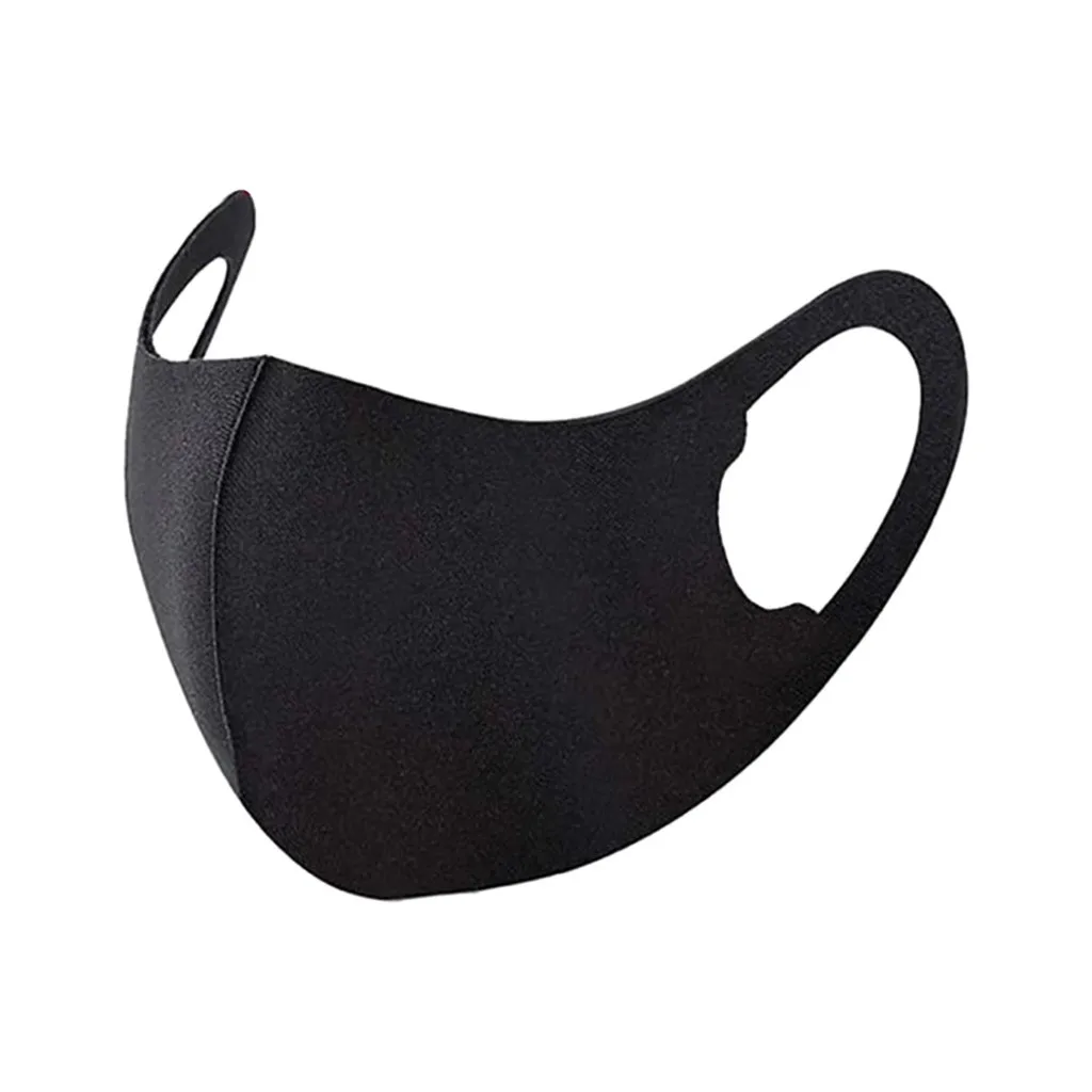 Black Mouth Mask Washable Reusable Face Unisex Protective Masks Masque En Tissu Mondmasker Mascarillas Covering | Красота и здоровье