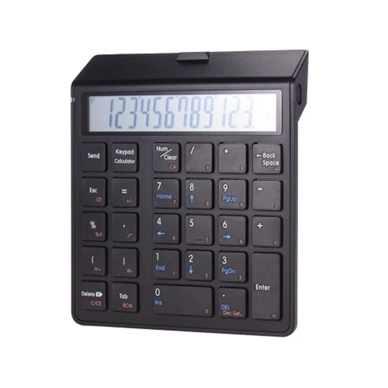  HOT-Wireless Bt 28 Keys Rechargeable Smart Numeric Keypad Keyboard & Calculator Function Data Entry