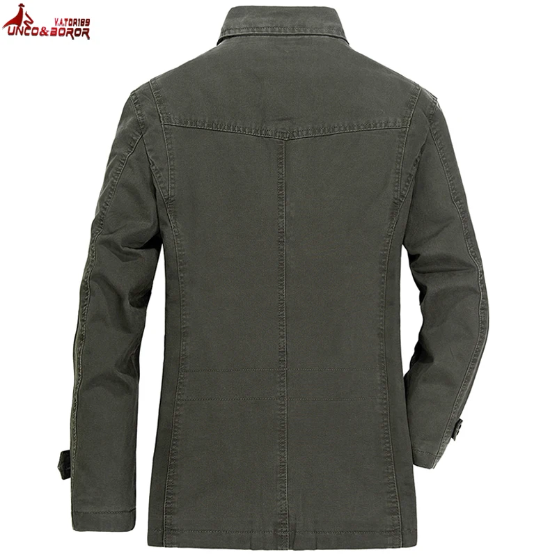 Billig Frühling herbst männer baumwolle casual jacke outwear militär anzug mäntel männlichen casaco masculino plus größe 4xl 5xl blazer armee jacke