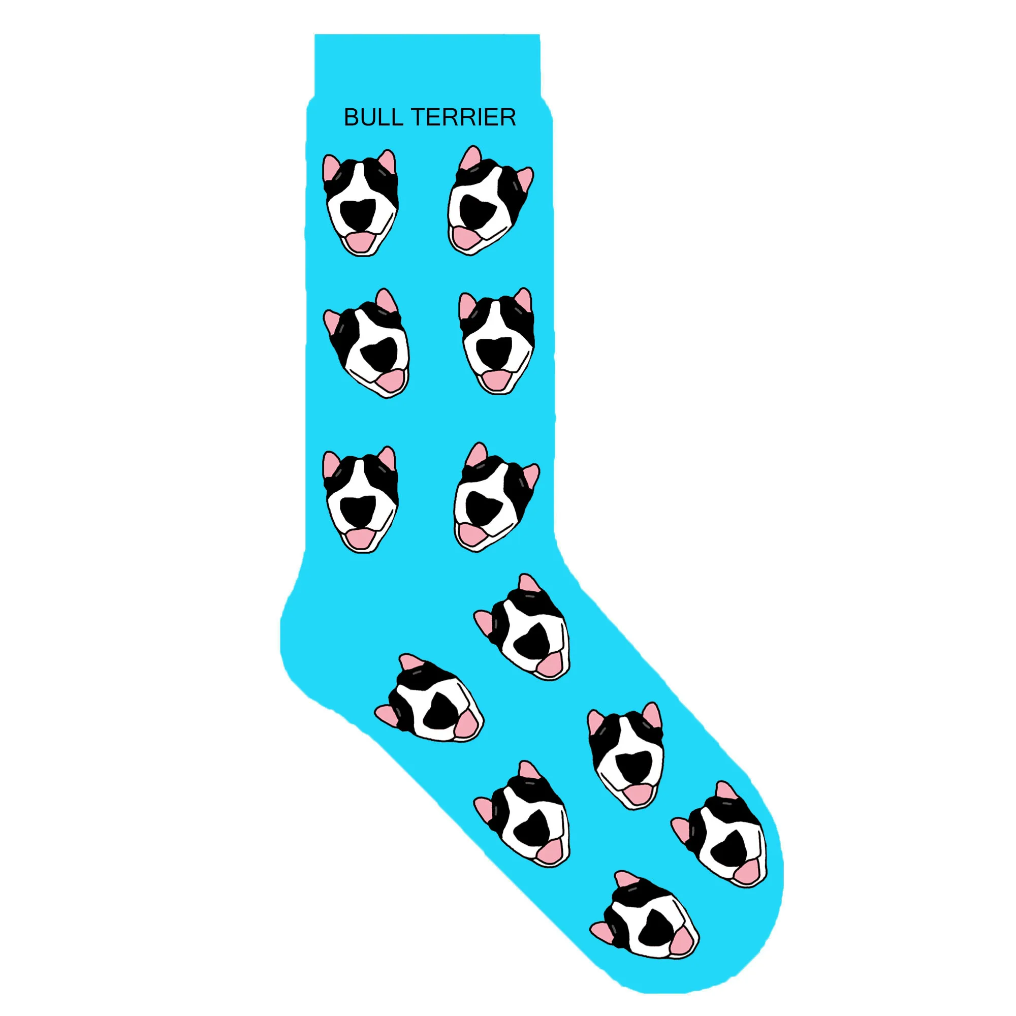 Носки унисекс со смайликом бультерьером новые хлопковые носки с собачкой бултерье порода собаки подарок для любителя собаки креативный 50 пар - Цвет: smile bull terrier