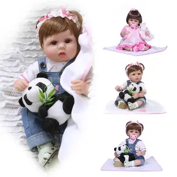 

NPK 40cm Lifelike Reborn Baby Non-toxic Silicone Doll Children Accompany Toy Christmas surprice gifts doll