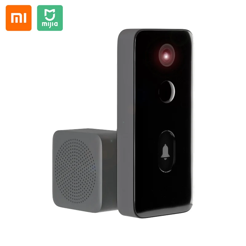 Xiaomi Mijia Smart Video Doorbell 2 Infrared Night Vision Two-Way Intercom Doorman Human Detect 3Day Cloud Storage Wide-Angle