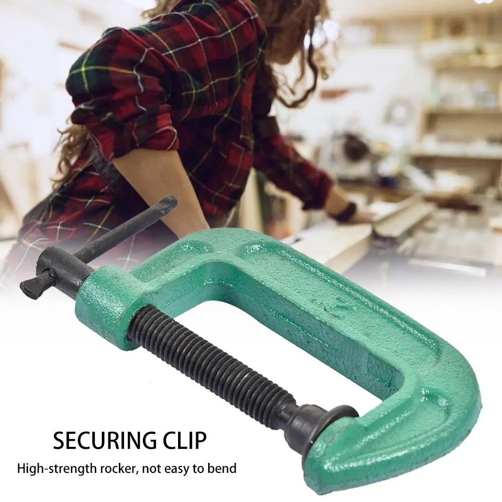 Forged Heavy G-clamp Heavy-duty Cast Steel Securing Clip with Wide Jaw Opening and T-bar Handle Tools