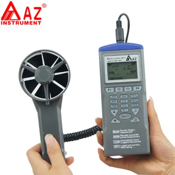 

Taiwan Hengxin Az9671 Portable Wind Speed and Air Volume Recorder Intelligent Wind Speed and Temperature and Humidity Recorder