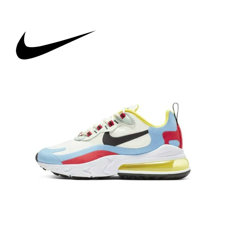 

Original Nike Air Max 270 React Women's Running Shoes New Color Matching Cozy Shock Absorption Jogging Sneakers AT6174-002
