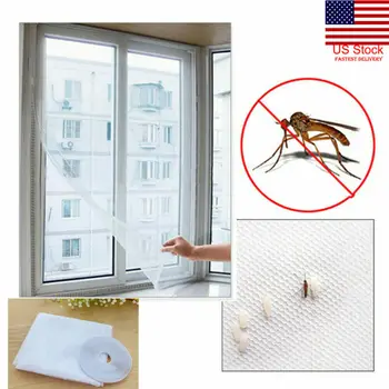 

Window Insect Screen LARGE Mosquito/Wasp/Fly/Bug Door Mesh Net Self Grip hot