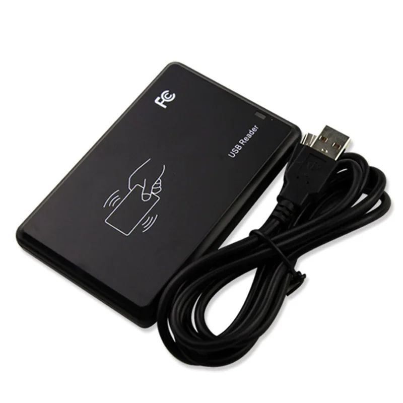1 Pcs 125Khz USB RFID Smart Card Reader Portable Contactless Proximity Sensor EM4100 FKU66