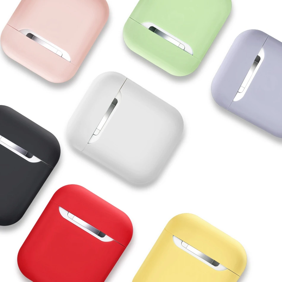 Силиконовый чехол для наушников AirPods Bluetooth беспроводная коробка 1 2 i9s i10 i11 i12