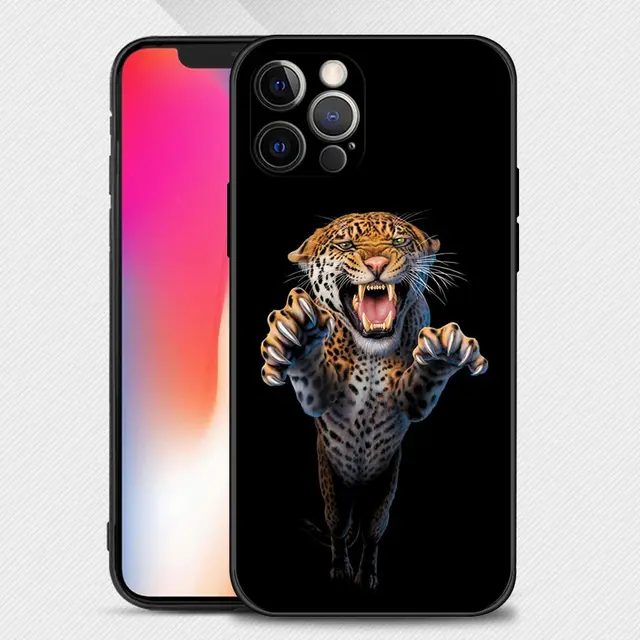 Case For Apple iPhone 13 12 11 Pro Max Mini XS Max XR X 7 8 Plus 6 6S SE 2020 Cover Shell Wolf Dog Cat Bird Lion Tiger Animal B07