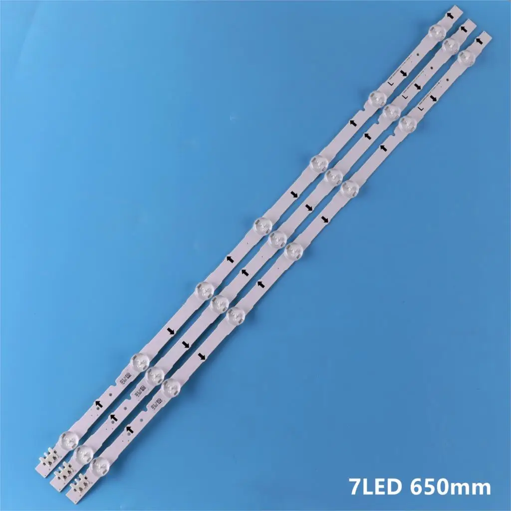 

(New Kit)3pcs 7LEDs 650mm LED backlight strip for samsung 32Inch TV 2014SVS32HD D4GE-320DC0-R3 BN96-35208A 30448A 30446A 30445A