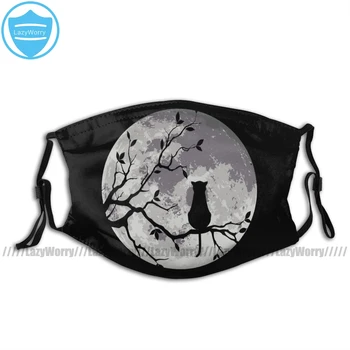 

Sailor Moon Mouth Face Mask The Cat And The Moon Facial Mask Funny Kawai with 2 Filters for Adult
