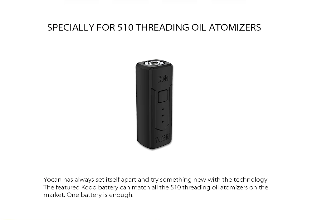 Электронная сигарета компактный CBD вейп мод Встроенный 400mah аккумулятор для 510 threading масляный распылитель