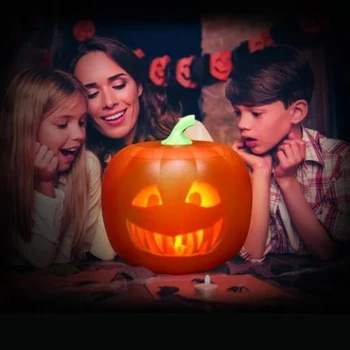 

Halloween Talking Pumpkin Lantern 3-In-1 Flash Singing Animated LED Pumpkin Toy Projection Lamp Halloween Decoration Home Party