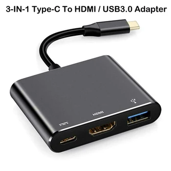 

Type C USB 3.1 to 4K HDMI HDTV Adapter Converter Portable for Laptop Office H-best