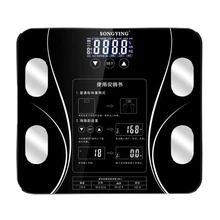 Контактная Кнопка весы для ванной с ЖК-дисплеем умные весы для тела Электронные весы умные Bmi весы для тела