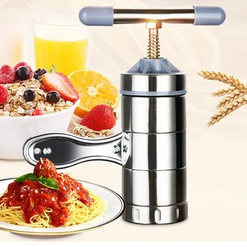 

Manual Stainless Steel Noodle Maker Press Pasta Machine Crank Cutter Fruits Juicer Cookware Making Spaghetti Kitchen Tools