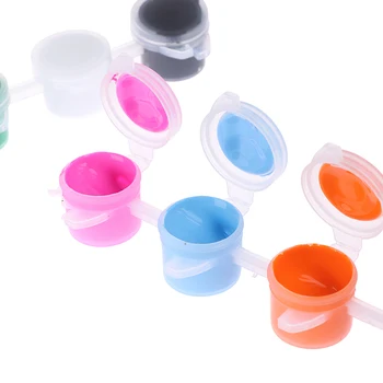 

12 Colors Fabric Hand Painted Wall Plaster Painting Drawing For Kids Acrylic Paint WaterBrush Pigment Set for Clothing Textile