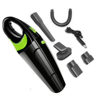 Популярный беспроводной автомобильный пылесос Aspirador с usb зарядкой, автомобильный домашний пылесос двойного назначения, беспроводной ручной пылесборник, пылесос - Цвет: black Green-USB