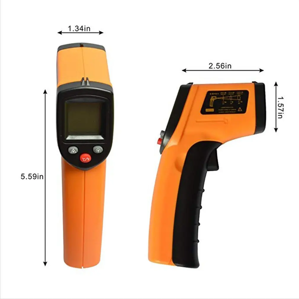 Non-Contact GM320 Infrared Thermometer High Temperature Infrared Thermometer Thermometer Professional Portable Drop Shipping