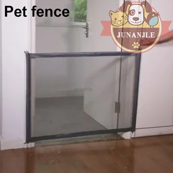 

Foldable Pet Magic Fence Door Pet Gate For Dogs Safe Cat Dog Playpen Dogs Safety Enclosure schnauzer Teddy Pet Supplies Product