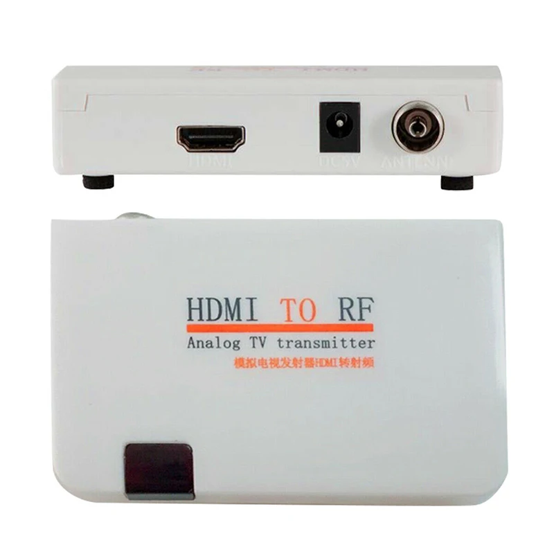 Универсальный HDMI к РЧ коаксиальный конвертер коробка адаптер кабель с пультом дистанционного управления питания