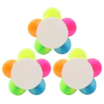 

3PCS Five-color Cute Sun Flower Petal Highlighter Student Painting Pen School Office Stationery Watercolor Marker Pen