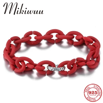 

Fashion Bracelets Men Inspirational quotes red Hard Rubber Bracelet Silver round Charms for Women accessories European Jewellery