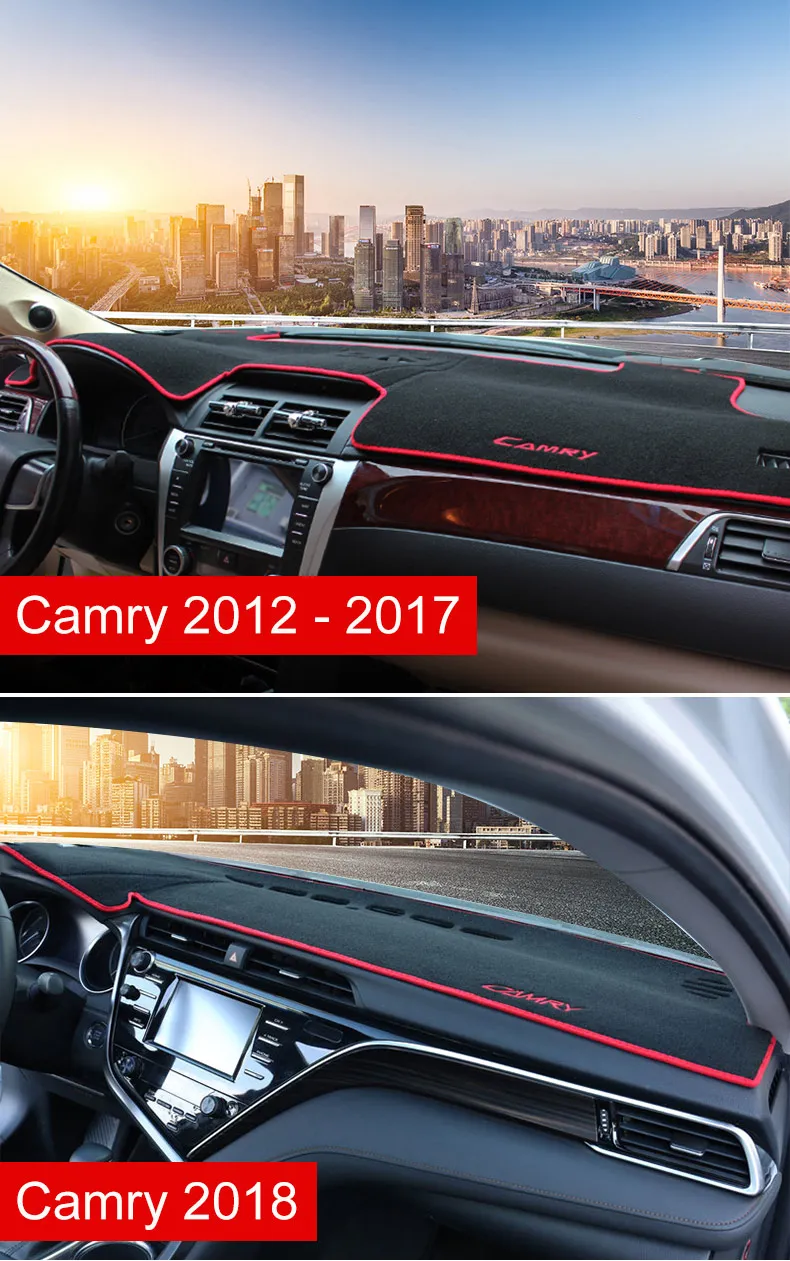 Для Toyota Camry 2012- приборной панели автомобиля Избегайте светильник коврик приборная панель Крышка КОВРИК КОВРЫ автомобильные аксессуары