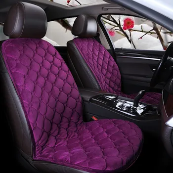 

NEW Front Car Plush Seat Cover Cushion Pearl Velvet Comfortable Protection Seat Back Cushion Pad Mat Backrest for Winter