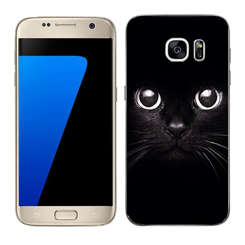 Прозрачный мягкий силиконовый чехол для Galaxy S7 чехлы телефонов матовый Samsung G930 G9308