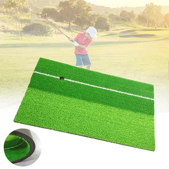 

50x28cm Artificial Grass Rectangular Golf Practice Mat Indoor Outdoor Backyard Accessories Training Aids Garden Hitting Pad Game