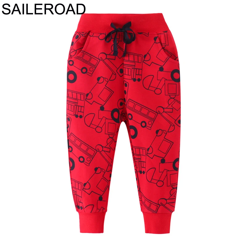 7092 same picture SAILEROAD Solid Boy Длинные брюки для детей Спортивные штаны Осень Дети Спортивные брюки Хлопок Девочки Карманы для детской одеж - Цвет: 7092 same picture