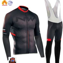 Pro Team Зимняя Теплая Флисовая велосипедная одежда для мужчин с длинным рукавом Джерси костюм для прогулок верховой езды на велосипеде MTB Одежда комбинезон комплект