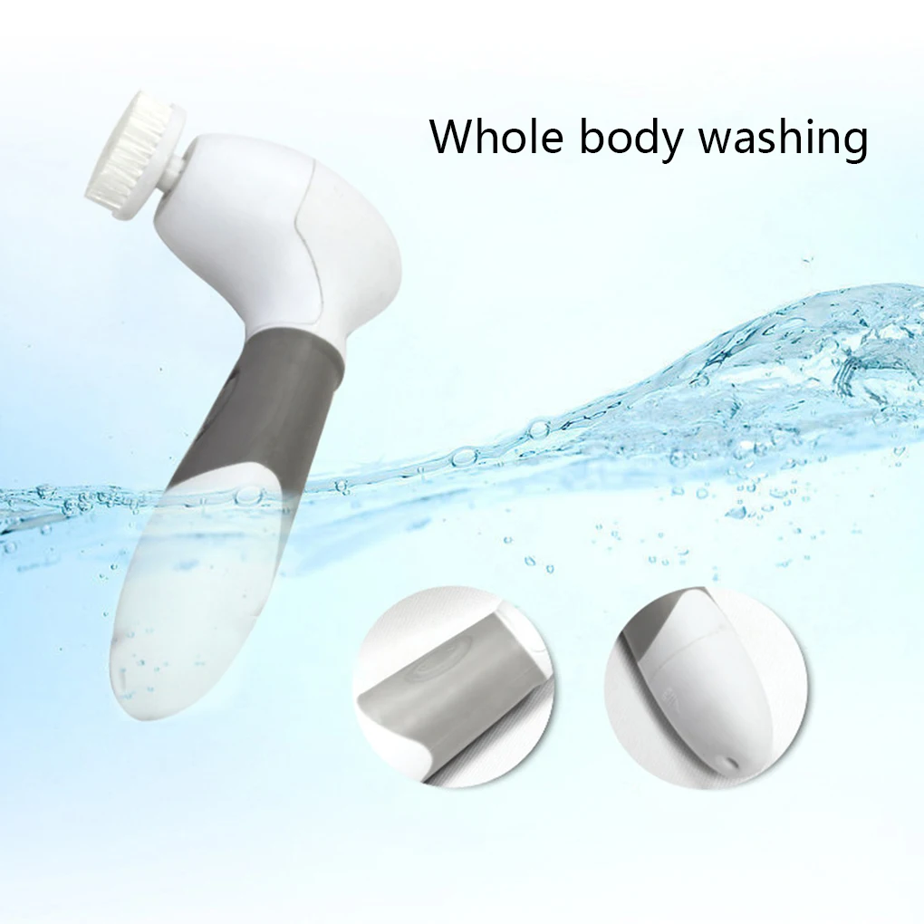 4-в-1 Водонепроницаемый электрическая щетка для чистки лица Очищение кожи, массажные релаксирующие кисти набор по уходу за угрей щетка для мытья