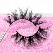 Роскошные накладные ресницы Visofree 5D из норки, пушистые накладные ресницы из норки, инструменты для макияжа, ручной работы, норковые ресницы K12