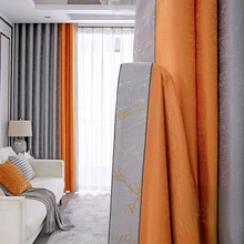 Cortinas de sombreado de alta gama para sala de estar, cortinas de Color puro sin costuras, alta compactabilidad, modernas, para comedor y dormitorio
