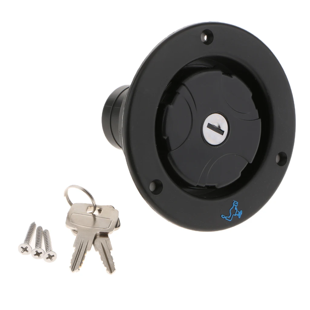 Locking Fuel Gas Cap Petrol Diesel Filler 2 Keys Vandal Proof Anti Theft