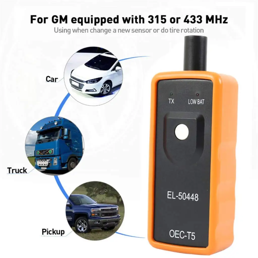 2019 Legújabb Minőségű A+ Oec-T5 El50448 Autó Gumiabroncs-Nyomásmérő-Érzékelő Gm/Opel Tpms Reset Eszköz El-50448 Obd2 Autó Szkenner
