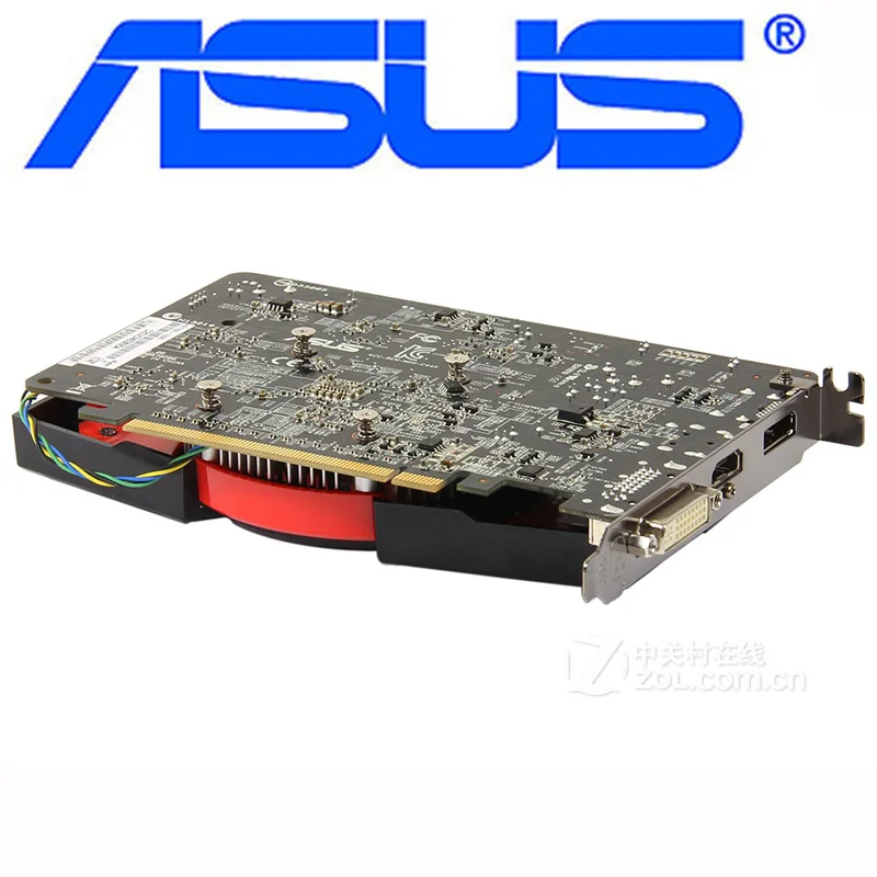 ASUS HD7750 1GB Graphics Card HD7750-1GD5 128Bit GDDR5 Video Cards For AMD Radeon HD 7750 HDMI DVI DisplayPort HD 7750 1G Used graphics card for desktop