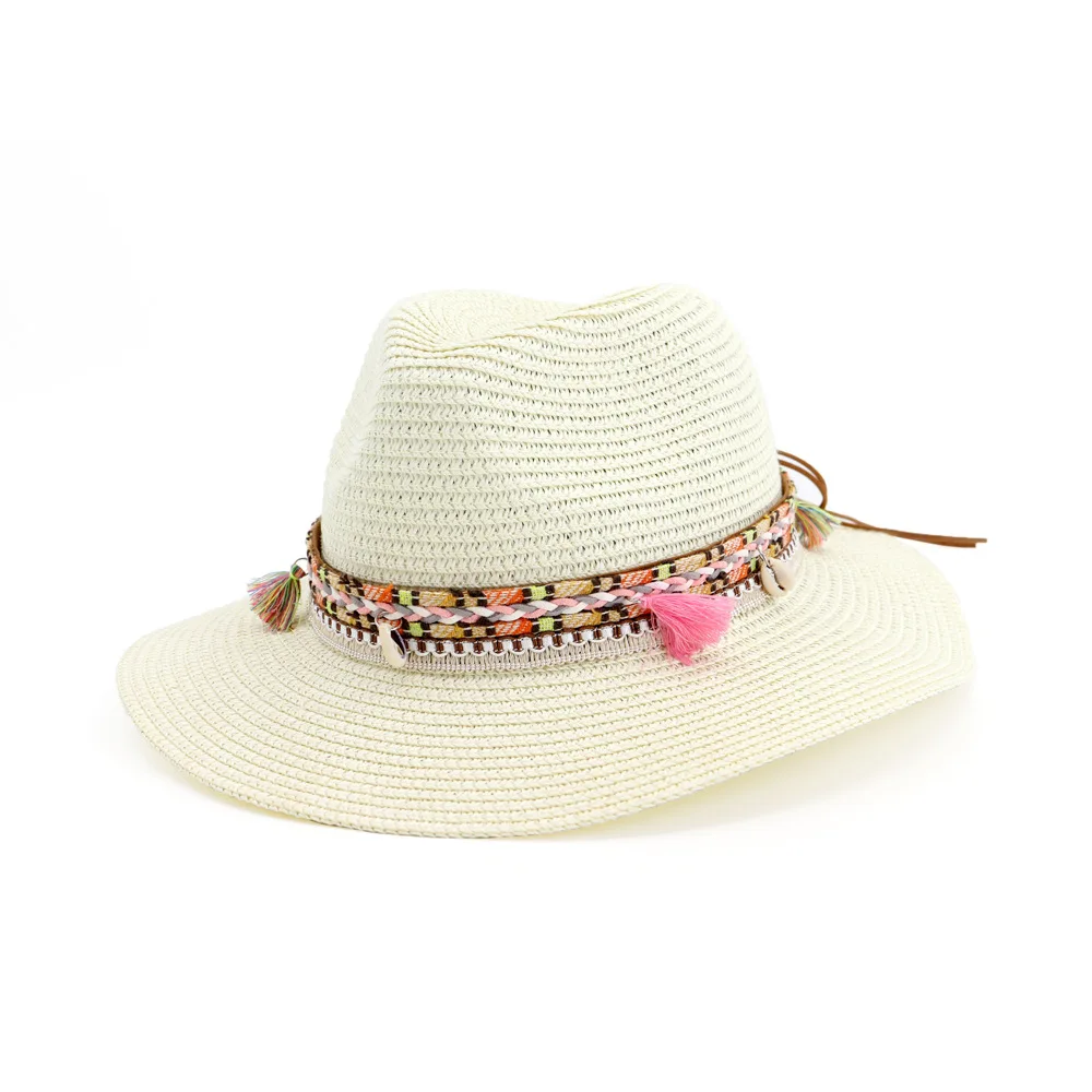 Stylish Straw Sun Hat For Women 56-58cm Sadoun.com