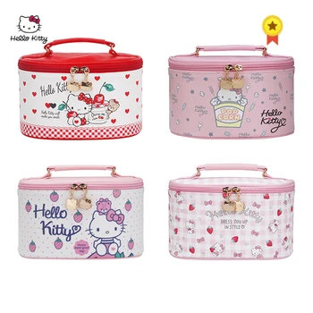 

HELLO KITTY Cosmetic Bag Fashion Multi-function PU Material Travel Storage Cosmetic Bag Men and Women Portable Waterproof Bag