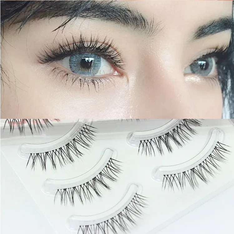 

YOKPN Natural Sharpen False Eyelashes Cross-messy Thick Simulation Makeup Fake Eyelashes Imitation Grafting Effect Bride Lashes